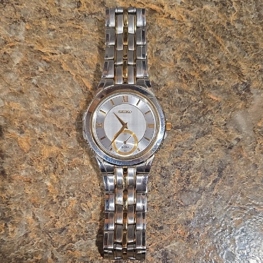 Seiko Gold and Silver Watch